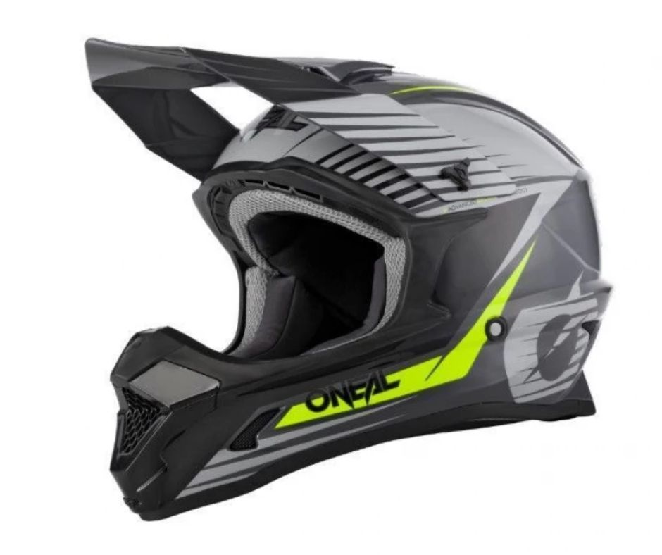 Oneal 2023 1 Series Stream Helmet Grey/Neon Yellow XS GMX