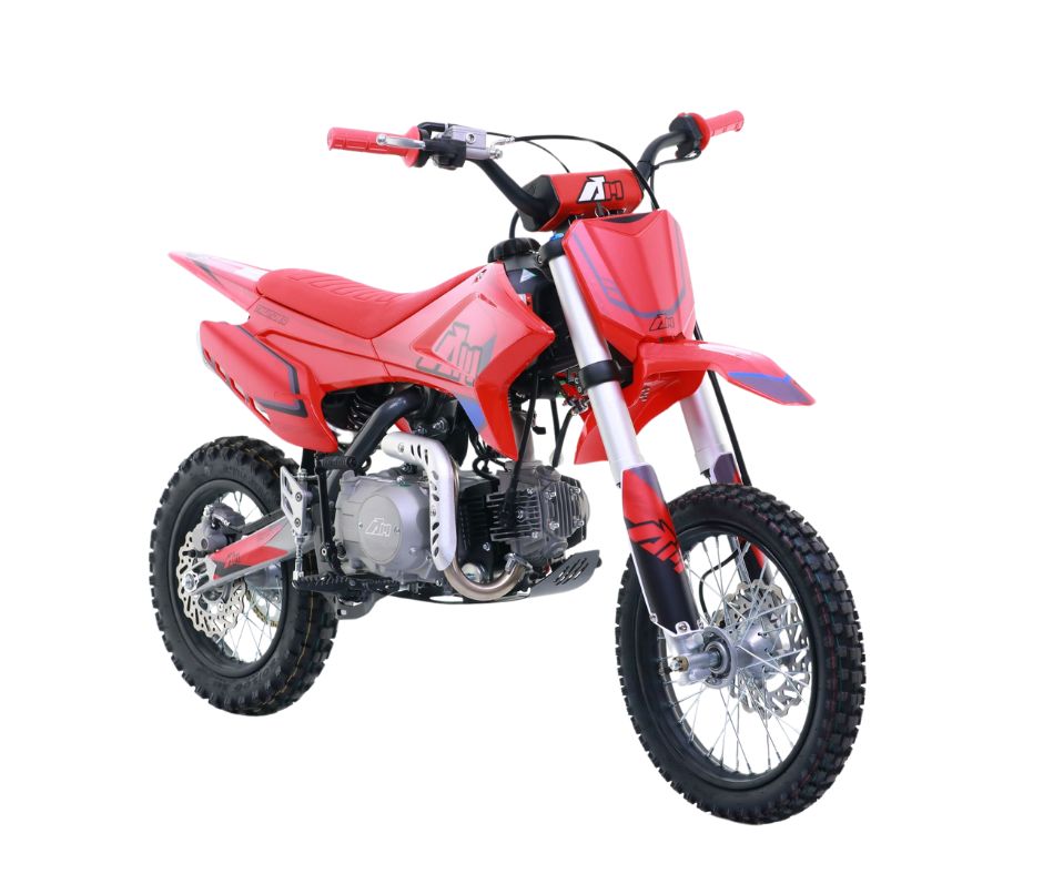 Apollo RFN Thunder 110cc Semi Automatic Dirt Bike - Red