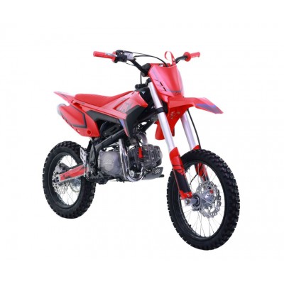 Apollo RFN Thunder 125cc Semi Automatic Dirt Bike - Red