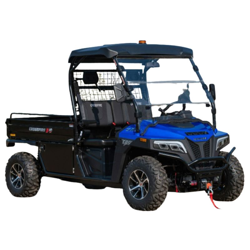 Crossfire E10 Cargo LWB - Extended Tray Electric UTV EPS - Blue Crossfire E10 Cargo LWB - Extended Tray Electric UTV EPS - Blue