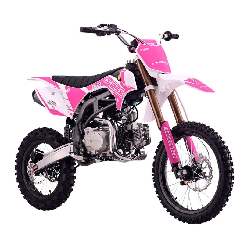Crossfire CF125s 125cc Semi-Auto Dirt Bike - Pink Crossfire CF125s 125cc Semi-Auto Dirt Bike - Pink