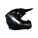 GMX Motocross Junior Helmet Black - Small (47-48cm)