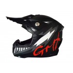 GMX Motocross Junior Helmet Black - Medium (49-50cm)