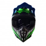 GMX Motocross Junior Helmet Green - Medium (49-50cm)