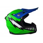 GMX Motocross Junior Helmet Green - Large (51-52cm)