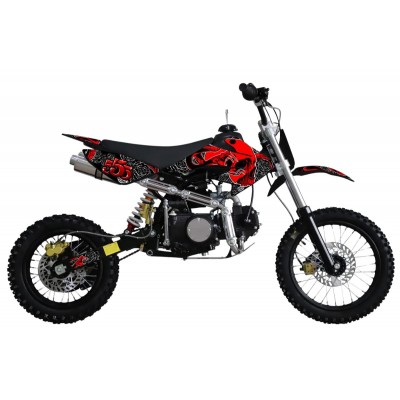 MW 125cc Dirt Bike Small Wheel Red