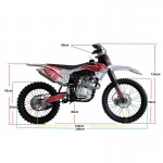 MW 250cc Big Wheel Dirt Bike Blue