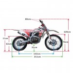 MW 250cc Big Wheel Dirt Bike Blue