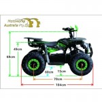MW 1000W Electric Farm Quad Bike - Pink