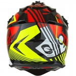 Oneal 2022 2 Series Rush Helmet V.22 Red/Neon Yellow Youth MD 51/52cm