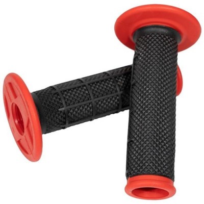 Oneal MX Pro Grips Half Waffle Dual Comp - Black/Red