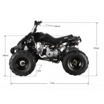 GMX The Beast Black 110cc Sports Quad Bike