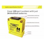 Motobatt MBTX24U Battery AGM with Quadflex Technology