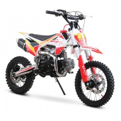 GMX Moto125 125cc Dirt Bike Red/White