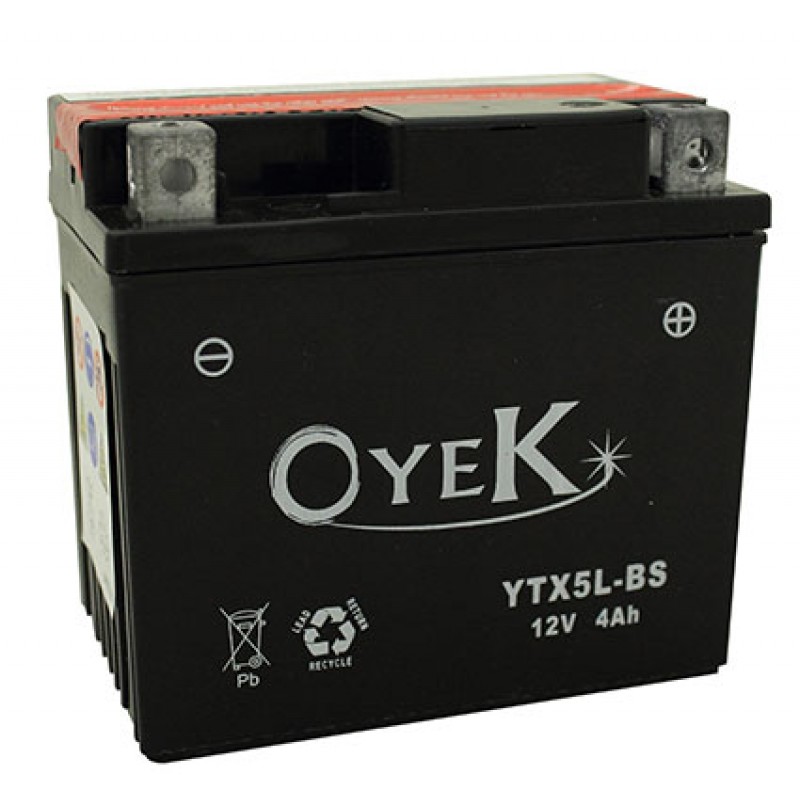 Oyek YB14L-A2 YTX Series (YTX14AHL-BS) AGM Maintenance Free Battery Qty Pr. Multi 4 (UN2796)