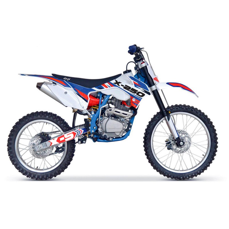 GMX X Series X-250 Dirt Bike - Blue/Red