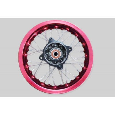 GMX Dirt Bike Red 10"" Rear Alloy Wheel