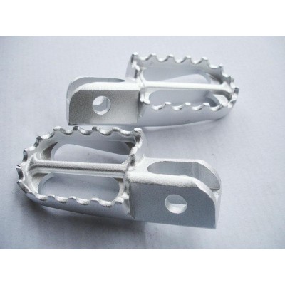 GMX Dirt Bike Silver Foot Pegs